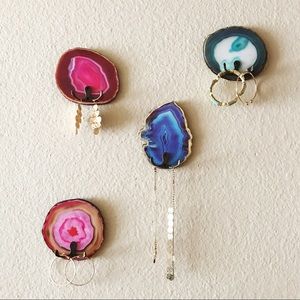 Geode Agate Inspired Wall Hooks